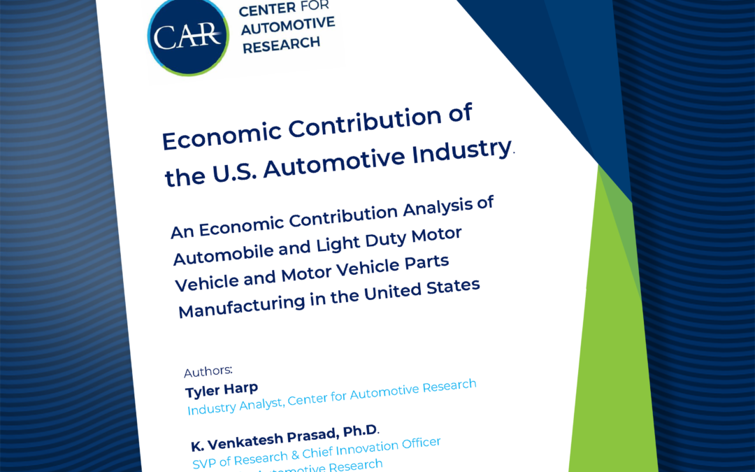 Economic Contribution of the U.S. Automotive Industry